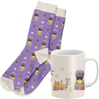 Coffret cadeau tasse et chaussettes du Roi Mage Baltasar