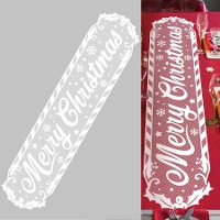 Chemin de table de Merry Christmas ajouré de 3 x 0,28 m