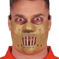 Demi-masque de tueur cannibale