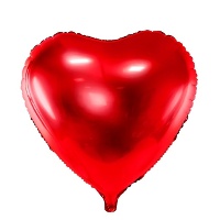 Ballon XL en forme de coeur 61 cm - PartyDeco - 1 unité
