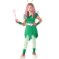 Costume de fée clochette verte pour filles