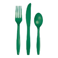 Couverts en plastique - 18 unités