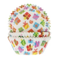 Capsules cadeaux pour cupcakes - Maison de Marie - 50 pcs.