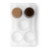 Moule à capsules de chocolat 20 x 12 cm - Decora - 5 cavités