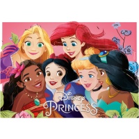 Gaufrette comestible Disney Princesse 14,8 x 21 cm - Dekora