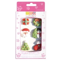 Figurines de Noël en sucre assorties - Scrapcooking - 6 pcs.