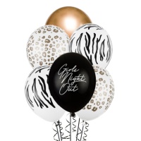 Ballon latex Girls Night Out 30 cm - PartyDeco - 6 unités