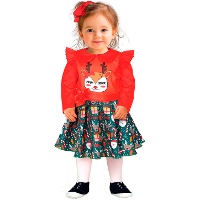 Robe de Noël avec renne pour bébé