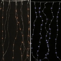 2 x 1,5 m rideau de cordes lumineuses - 300 leds