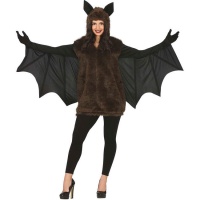 Costume de chauve-souris marron et noir pour femmes
