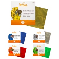 Feuilles d'emballage pour barres de chocolat 20 x 20 cm - Decora - 150 pcs.