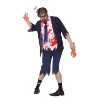 Costume d'uniforme d'étudiant zombie pour hommes
