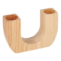 Bougeoir tube en bois personnalisable 10,7 x 7,3 cm - Artemio