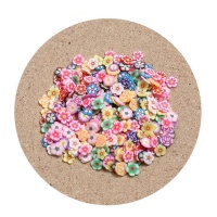 figurines de fleurs décoratives multicolores de 0,5 cm