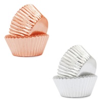 Capsules métalliques pour cupcakes - Scrapcooking - 48 pcs.