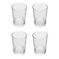 100 ml de verre taillé - 4 pièces