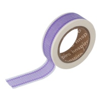 Washi tape contour lilas - 10 m