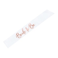 Bride to Be bandeau en or rose 10 x 75 cm - 1 pc.