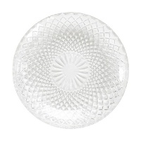 Assiette de 15 cm en cristal gravé pour dessert