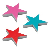 Figure en polystyrène en forme d'étoile de 18 x 18 x 4 cm