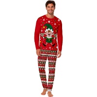 Pyjama de lutin de Noël pour adulte