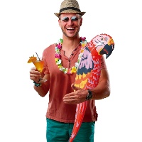 Perroquet pirate gonflable de 105 cm
