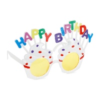 Lunettes « Happy Birthday » en forme de cupcake