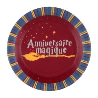 Assiettes Harry Potter 22,5 cm - lot de 10