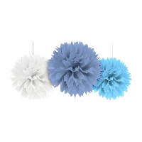 Pendentifs à pompon - 3 unités