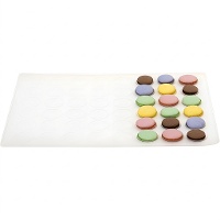 Tapis en silicone pour macarons 30 x 40 cm - Decora - 48 cavités