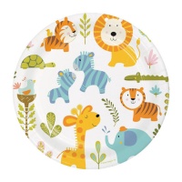 Assiettes Happy Jungle 22 cm - 8 pcs.