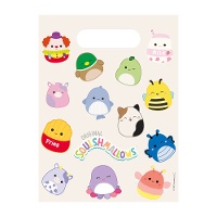 Sachets Squishmallows en plastique - lot de 6
