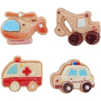 Figurines pour galette des rois (transports), 2,5 cm - Dekora - 50 unités