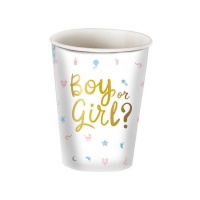 Fille ou garçon ? tasses 240 ml - 6 pcs.