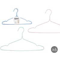Cintres métalliques pour enfants assortis - 6 unités