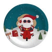 Assiettes de Noël de 23 cm - lot de 6