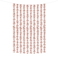 Rideau de fleurs métallisé - 1,00 x 2,10 m