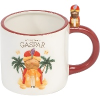 Mug 414 ml du Roi Mage Gaspar avec figurine