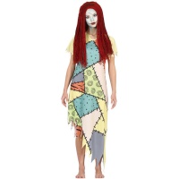 Costume de poupée de chiffon zombie pour femmes