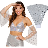 Manches cloche disco