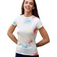 T-shirt en polyester 100% respirant de 160 g avec imprimé pour femme - 1 unité