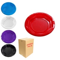Assiettes rondes en plastique coloré de 13,5 cm - 1920 pcs.