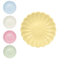 Assiettes en forme de fleur 23 cm - 6 pcs.