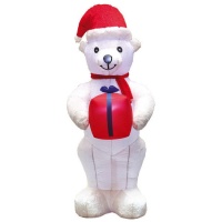 Ours avec cadeau gonflable de 2,10 m