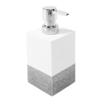 Distributeur de savon gris bicolore 16,9 cm
