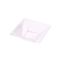 Bols carrés transparents 12 x 5,2 cm - Maxi Products - 4 unités