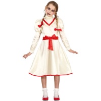 Costume de poupée diabolique avec robe courte pour filles