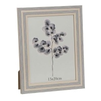 Cadre photo gris coquelicot pour photos 15 x 20 cm - DCasa