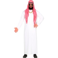 Costume de cheikh arabe avec tunique pour hommes