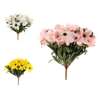 Bouquet de fleurs artificielles en soie 25 cm